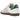 Adidas Samba OG Kith Classics White Green baskets en vue angulaire avec tige en cuir blanc, détails verts et semelle en gomme classique