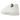 Adidas Stan Smith Primegreen Cloud White baskets vue de côté avec tige en cuir blanc, détail vert au talon et semelle en gomme