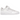 Baskets Adidas Forum Low Triple White vue latérale avec tige en cuir blanc, bride à la cheville emblématique et semelle extérieure blanche