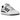 Adidas Forum Low White Black baskets vue latérale avec empeigne en cuir blanc, détails noirs et bride de cheville classique style rétro