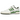 Adidas Forum 84 Low Crew Green baskets vue latérale avec empeigne en cuir, détails verts, lacets blancs et semelle en gomme