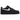 Nike Air Force 1 Low 07 Black White baskets vue latérale avec empeigne en cuir noir, Swoosh blanc et semelle en caoutchouc blanc classique