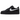 Nike Air Force 1 Low 07 Black White baskets en vue latérale avec empeigne en cuir noir, détails blancs et semelle extérieure classique