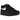 Nike Air Max 1 Black White Swoosh baskets vue latérale mettant en valeur le coloris noir et blanc, le Swoosh latéral et la semelle Air visible.