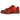Nike SB Dunk Low The Wizard of Oz Poppy Field baskets vue sous un angle avec des empiècements en textile rouge, des détails noirs et semelle en gomme