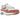 Nike Air Max 1 White Canyon Pink baskets en vue latérale, mettant en valeur l'empeigne en mesh blanc, les détails roses et l'unité Air.