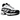 Nike Air Max Sunder White Black baskets vue en angle montrant les empiècements noirs sur la tige blanche avec fermeture éclair et semelle