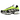 Nike Air Max Sunder Volt Black baskets vue sous angle avec fermeture éclair jaune fluo, superpositions noires et empeigne en mesh noir