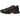 Nike Air Max Plus Bred baskets vue latérale avec empeigne noire, Swoosh rouge emblématique et détails ondulés caractéristiques sur la semelle.