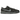 Nike Dunk Low Berlin baskets vue latérale avec détails en cuir gris, empeigne noire, semelle sombre et perforations discrètes sur le bout