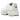Baskets Nike Air Max Plus Platinum Tint en vue latérale avec empeigne en mesh blanc, lignes ondulées emblématiques et unité Air apparente