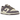 Nike Dunk Low Next Nature Daybreak baskets vue latérale avec base en cuir blanc, renforts violets, swoosh violet et lacets blancs