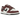 Nike Dunk Low Dark Team Red Black baskets en vue latérale avec une tige bordeaux, un swoosh en cuir noir et une semelle extérieure assortie