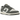 Baskets Nike Dunk Low Next Nature Iron Grey Lightning en vue latérale avec des empiècements gris foncé, un Swoosh en cuir noir et une semelle intermédiaire blanche