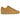 Baskets Nike Air Max 90 Premium Wheat vue latérale dans une teinte marron doré avec daim et l'unité d'amorti Air iconique visible au talon