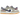 Nike SB Dunk Low Rayssa Leal baskets vue sous un angle montrant des détails violets, un swoosh à motifs et une semelle intermédiaire blanche