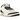 Air Jordan 3 Retro Quai 54 baskets vue de profil avec empeigne en cuir blanc, détails imprimé éléphant sur le talon et le bout, et accents jaunes.