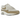 Nike Air Max 1 Phantom Khaki baskets en vue latérale avec superpositions en cuir beige, mesh blanc et unité Air visible classique.