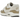 Nike Air Max 1 Phantom Khaki baskets avec vue latérale, teintes beiges, semelle intermédiaire blanche et unité Air visible au niveau du talon.