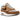 Nike Air Max 1 British Tan Light Bone baskets vue latérale avec empeigne en daim beige, semelle intermédiaire blanche et unité Air apparente.