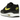 Nike Air Max 1 Essential Batman baskets vue sous angle avec empeigne en nubuck noir et gris, semelle intermédiaire blanche et unité Air.