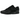 Nike Air Max 1 Essential Triple Black baskets vue latérale avec une empeigne tout en noir en cuir et textile et l'emblématique unité Air visible.