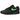 Nike Air Max 1 Essential Black Green Strike baskets vue dynamique avec empeigne en mesh noir, renforts en cuir et unité Air verte visible