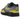 Nike Air Max 1 Essential Batman 2.0 baskets vue latérale avec empiècements en daim gris, empeigne en mesh noir et semelle intercalaire blanche à bulle d'air