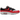 Nike Air Max 1 Essential Reverse Chili baskets vue latérale avec garde-boue rouge, mesh blanc et Nike Swoosh noir sur semelle blanche