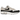 Nike Air Max 1 Essential Summit White Black baskets vue latérale avec empeigne en mesh blanc, détails en cuir et un swoosh noir contrastant.
