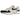 Nike Air Max 1 Essential Summit White Black baskets vue latérale avec empeigne blanche, garde-boue noir et unité Air visible dans la semelle.