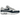 Nike Air Max 1 Armory Navy baskets vue latérale avec panneaux en daim bleu marine, empeigne blanche, swoosh gris et unité Air visible