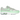 Nike Air Max 1 Vapor Green baskets en vue latérale, mettant en valeur l'empeigne en mesh blanc, les empiècements en daim vert clair et la semelle Air Max