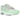 Nike Air Max 1 Vapor Green baskets vue latérale avec empeigne en mesh blanc, empiècements en daim gris et un swoosh vert clair éclatant
