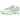 Nike Air Max 1 Vapor Green baskets vue latérale avec empiècements en daim vert, semelle intermédiaire blanche et amorti Air visible au niveau du talon.