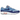 Nike Air Max 1 Psychic Blue baskets vue latérale avec garde-boue bleu, empeigne en mesh blanc, unité Air visible et semelle gomme