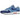 Nike Air Max 1 Psychic Blue baskets vue latérale avec tons bleus, empiècements en daim et unité Air visible sur la semelle intermédiaire.