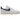Nike Air Force 1 Low 07 Olympic baskets vue latérale avec empeigne en cuir blanc, swoosh doré, détails bleu marine et semelle Air