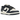 Nike Dunk Low Next Nature Olympic baskets dans une vue latérale classique avec tige blanche, panneaux bleu marine et détails dorés