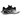 Baskets Nike Kobe 9 EM Low Protro Mambacita vue latérale avec empeigne en mesh noir technique, détails blancs et semelle intermédiaire texturée