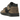 Baskets Air Jordan Jumpman Jack TR Travis Scott Dark Mocha vue latérale avec bride caractéristique, swoosh inversé noir et tige en daim marron foncé