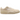 Jordan Flight Court Legend Light Brown Sail baskets en profil lateral avec suède marron clair, lacets blancs et semelle en caoutchouc