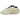 Adidas Yeezy 700 V3 Safflower baskets en vue latérale, avec empeigne Primeknit jaune, cage RPU blanche et lacets épais sur une semelle beige