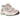 New Balance 9060 Pink White baskets vue latérale montrant une base en mesh blanc, des superpositions en daim rose et une semelle intermédiaire épaisse.