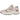 New Balance 9060 Pink White baskets vue latérale avec détails roses et blancs, empiècements en daim, semelle épaisse et logo N