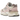 New Balance 9060 Pink White baskets vue latérale avec un coloris rose et blanc, logo N visible, semelle intermédiaire épaisse et détails en mesh