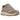 New Balance 9060 Mushroom Arid Stone baskets vue inclinée avec empiècements en daim aux tons terre, empeigne en mesh et semelle sculptée épaisse
