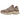 Baskets New Balance 9060 Mushroom Arid Stone en vue latérale avec daim, teintes beige et marron, semelle chunky et logo N iconique