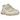New Balance 9060 Bone Sparrow baskets en vue angulaire avec tige en mesh et daim beige et gris et une semelle extérieure robuste blanche