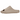 Adidas Yeezy Slide Pure baskets vue latérale avec une empeigne minimaliste en mousse EVA beige et une semelle extérieure crantée distincte